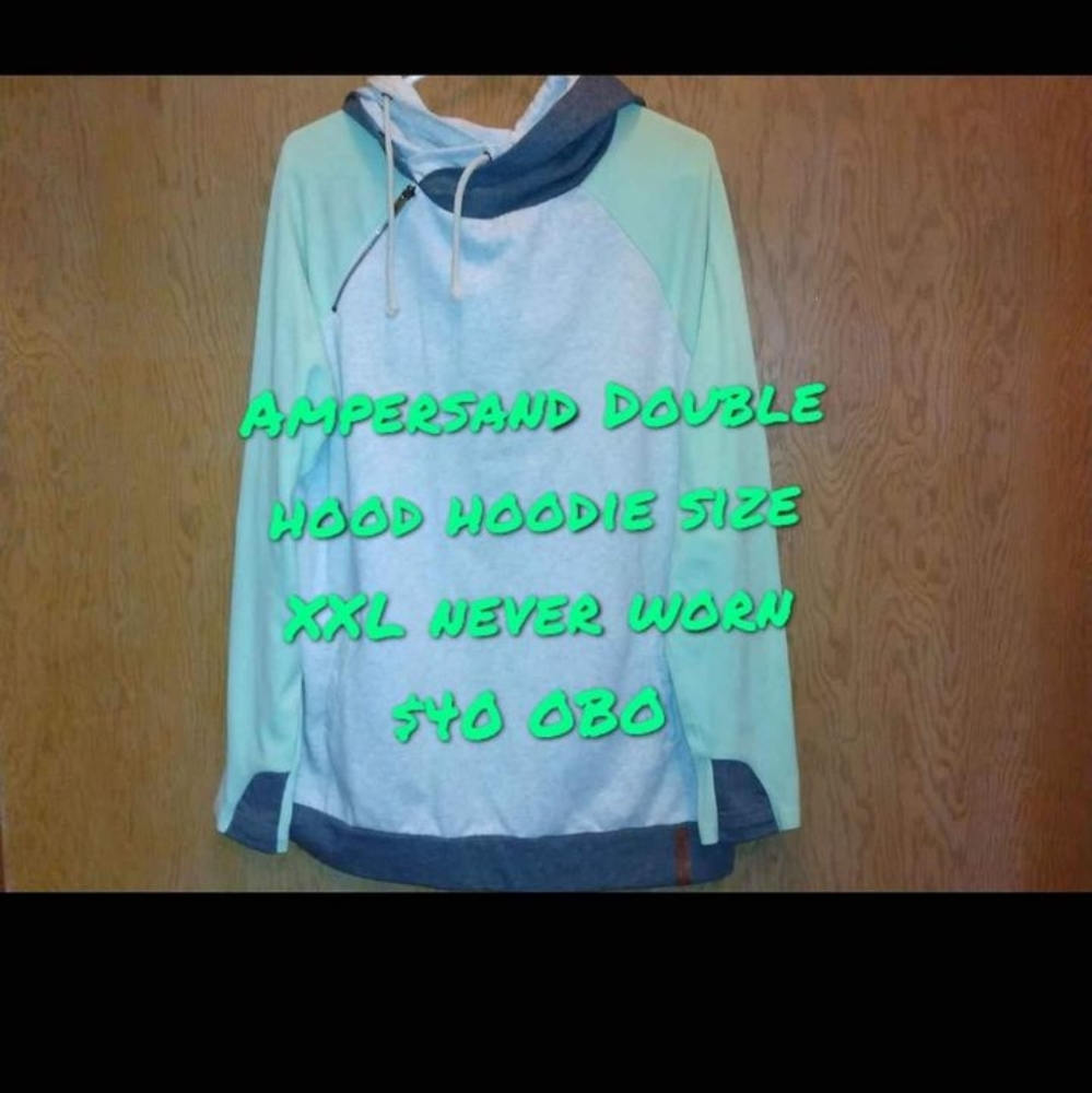New Double hooded sweatshirt